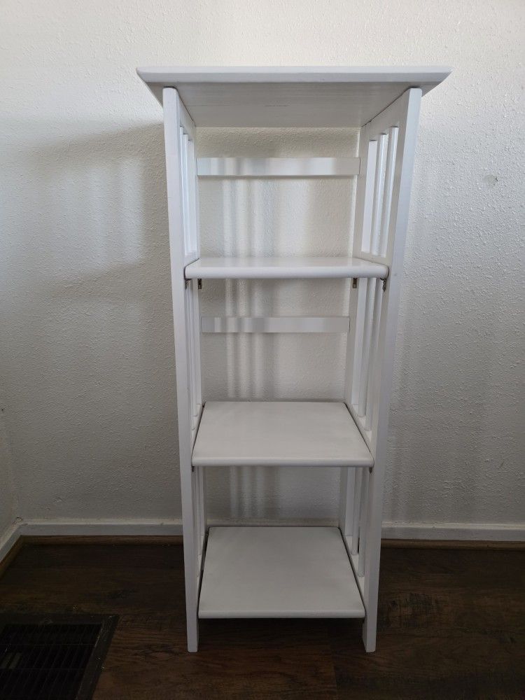 Casual Home 3-Shelf Folding Bookcase, 14" Wide, White