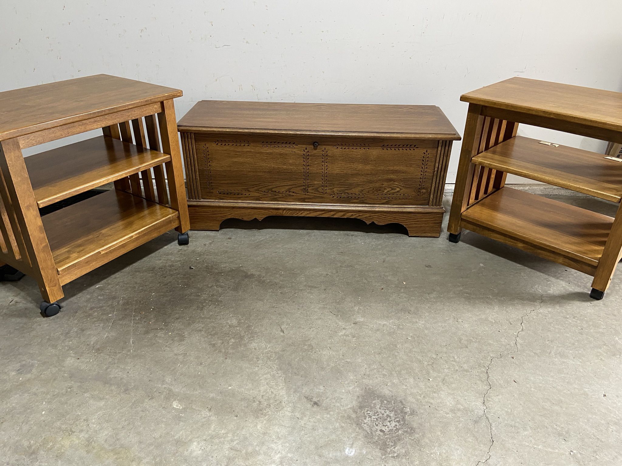 End Tables And Blanket Chest