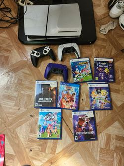 Playstation , five , we're all the games in three controllers