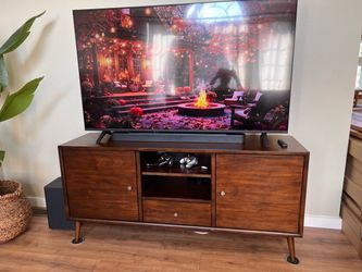 Mid-Century Modern Wood TV Stand