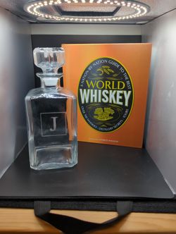 Whiskey Decanter And Book