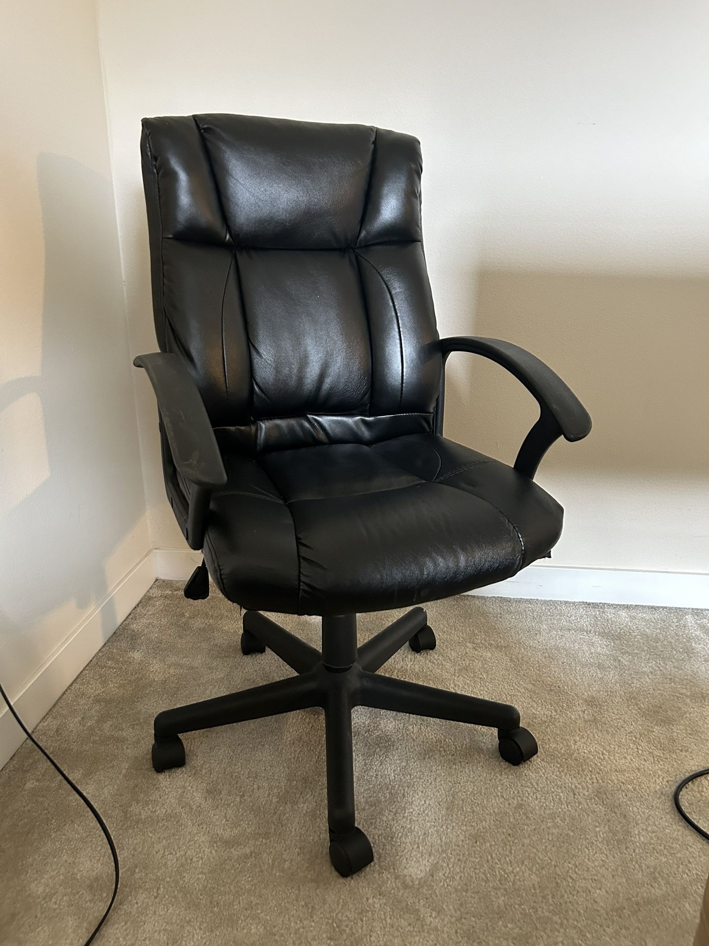 Black Computer Chair For Desk Gaming Work