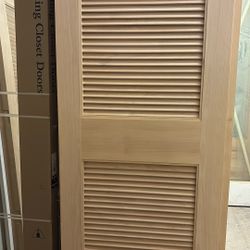 Lover Doors Clear Alder Wood Size 34”x80” X1-3/4