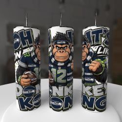 Seattle Seahawks Football Donkey Kong Tumbler