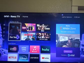 55" onn. Roku TV