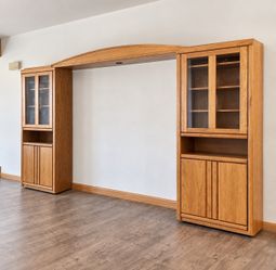 Large Oak Entertainment Center / Wall Unit