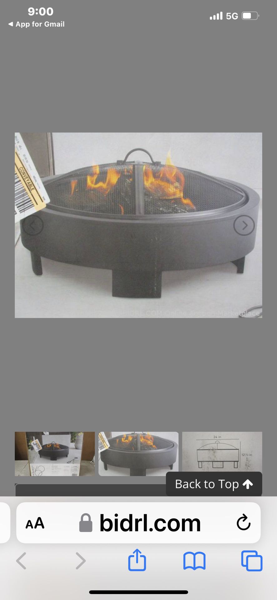 Brand new box never opened project 6226 inch fire pit