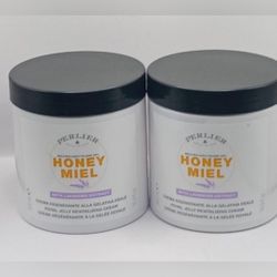 2 Perlier Honey Miel Royal Jelly Revitalizing Cream with Lavender Extract,16.9oz