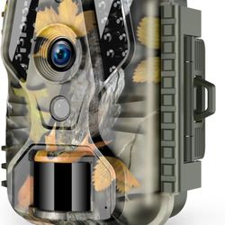 Mini Trail Camera - Game Camera 20MP 1080P with Night Vision Motion Activated Waterproof,Hunting Camera 0.2s Trigger Time for Wildlife Monitoring Deer