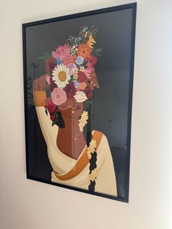 Indian Woman Framed Poster
