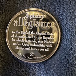 1 Ounce Silver I Pledge Allegiance With The Eagle