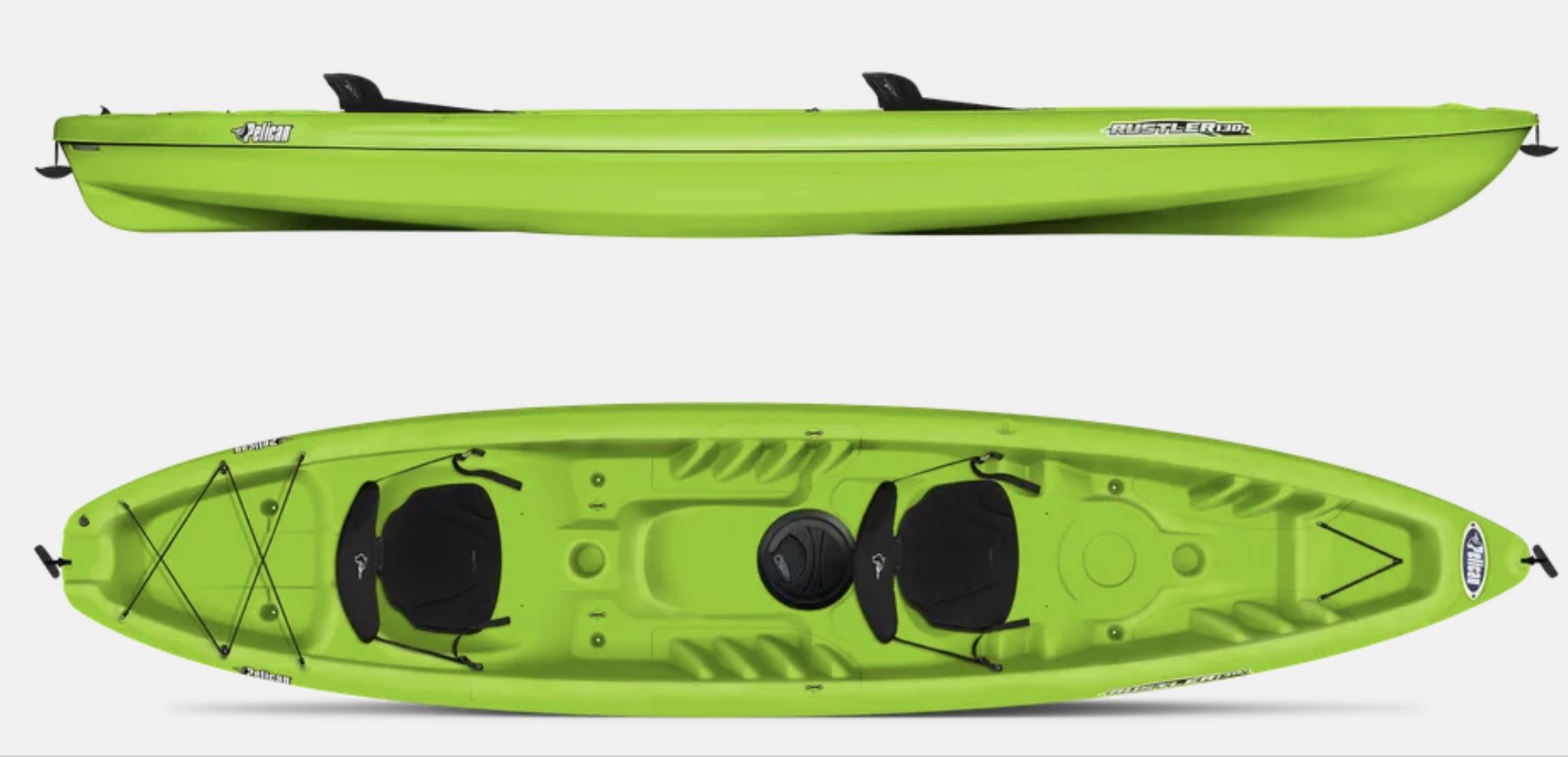 2x Pelican Rustler 130t Tandem Kayaks- 275 Each Or 525 For The Pair