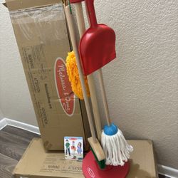 Melissa & Doug, Dust! Sweep! Mop! Cleaning Play Set