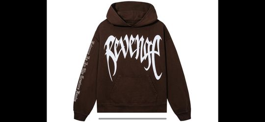 New Large Revenge XXXTENTACION Brown Heartbreak Hoodie