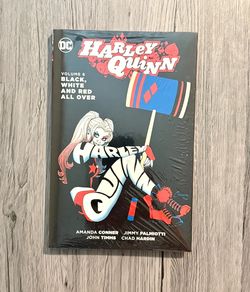 Harley Quinn DC Comics #6 Black, White, And Red All Over - Hard Cover, Sealed