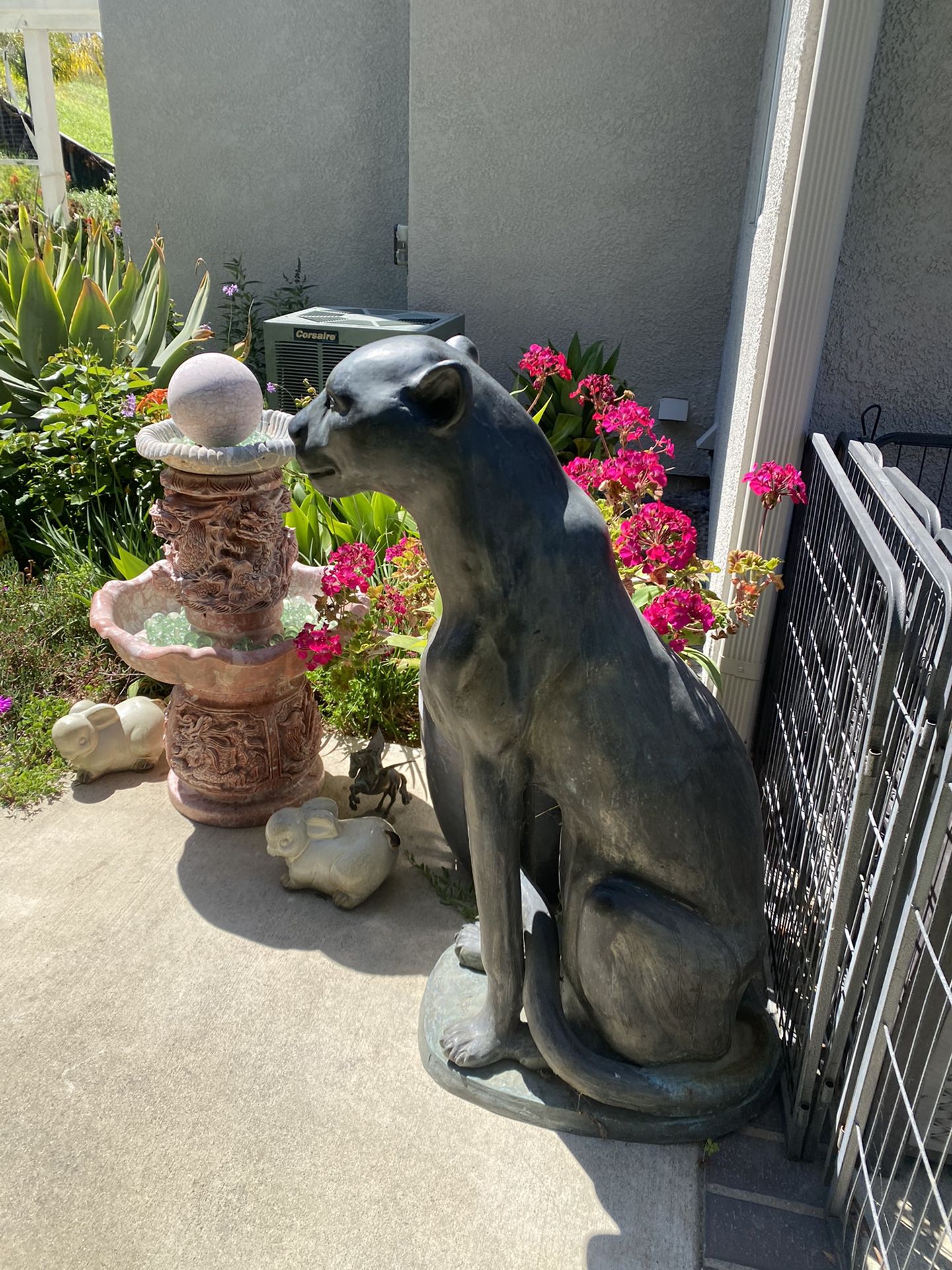 Bronze Life Size Panther Statue