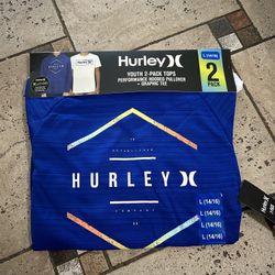 NWT Hurley boys performance hoodie & tshirt 2pcs set size L 14/16