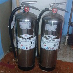 2 Amerex Water Fire Extinguishers