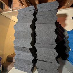 12x12x2” Charcoal Wedge Acoustic Foam Panels – Studio / Home / Podcast