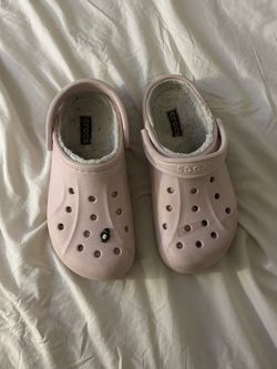 Ballerina Pink Fuzzy Lined Crocs