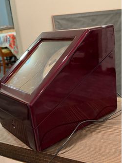 Automatic Dual Watch Winder Box + 3 Watch Storage Display Case