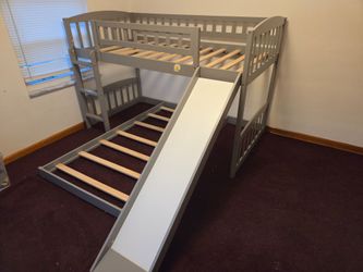 Twin over Twin Buck bed with slide