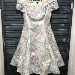 Niki Originals Vintage Floral Dress Size 10