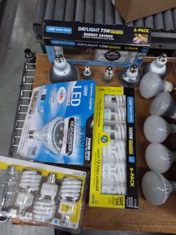 Fluorescent bulbs And LEDs Mixed Lightbulbs 