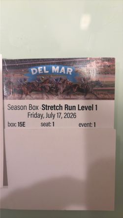 Del Mar Tickets- Opening Day