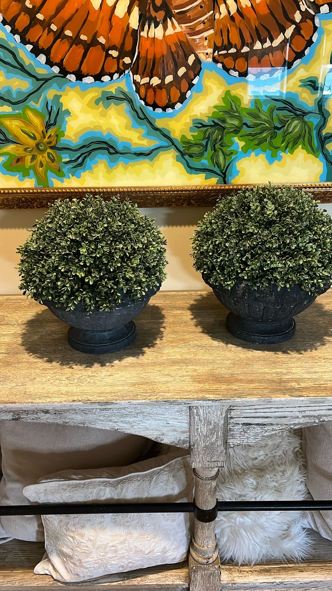 2 Large Topiaries 