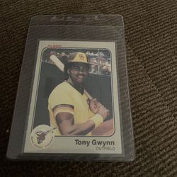 1983 Fleer Tony Gwynn Rookie Baseball Card