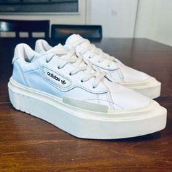 Adidas Originals Hypersleek 'Triple White' Women’s Size 6.5 (#G54050)