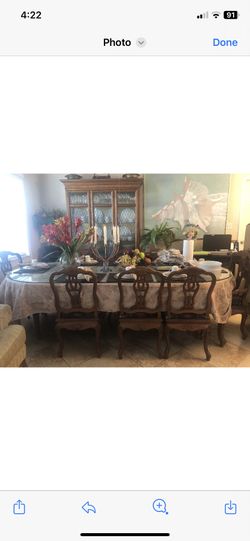 Dining Set And 8 Chairs 