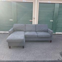 Free Delivery! World Market Sofa With Reversible Chaise. 