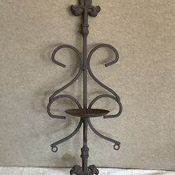 Brown Metal Wall Sconce