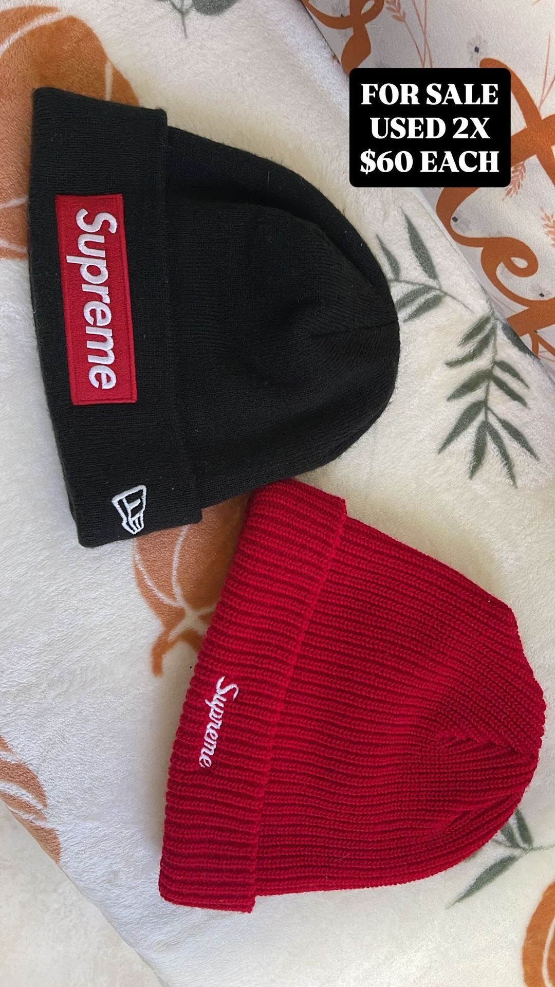 SUPREME BEANIE 1000% LEGIT USED 1x