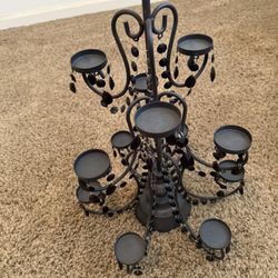 Beaded Candle Chandelier 