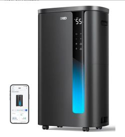 DREO Max 95 Pint Smart Dehumidifier for Basement, Home & Large Room up to 3000 Sq Ft, Energy Star 2025 Dehumidifier with Drain Hose, Quiet 41dB, Auto 