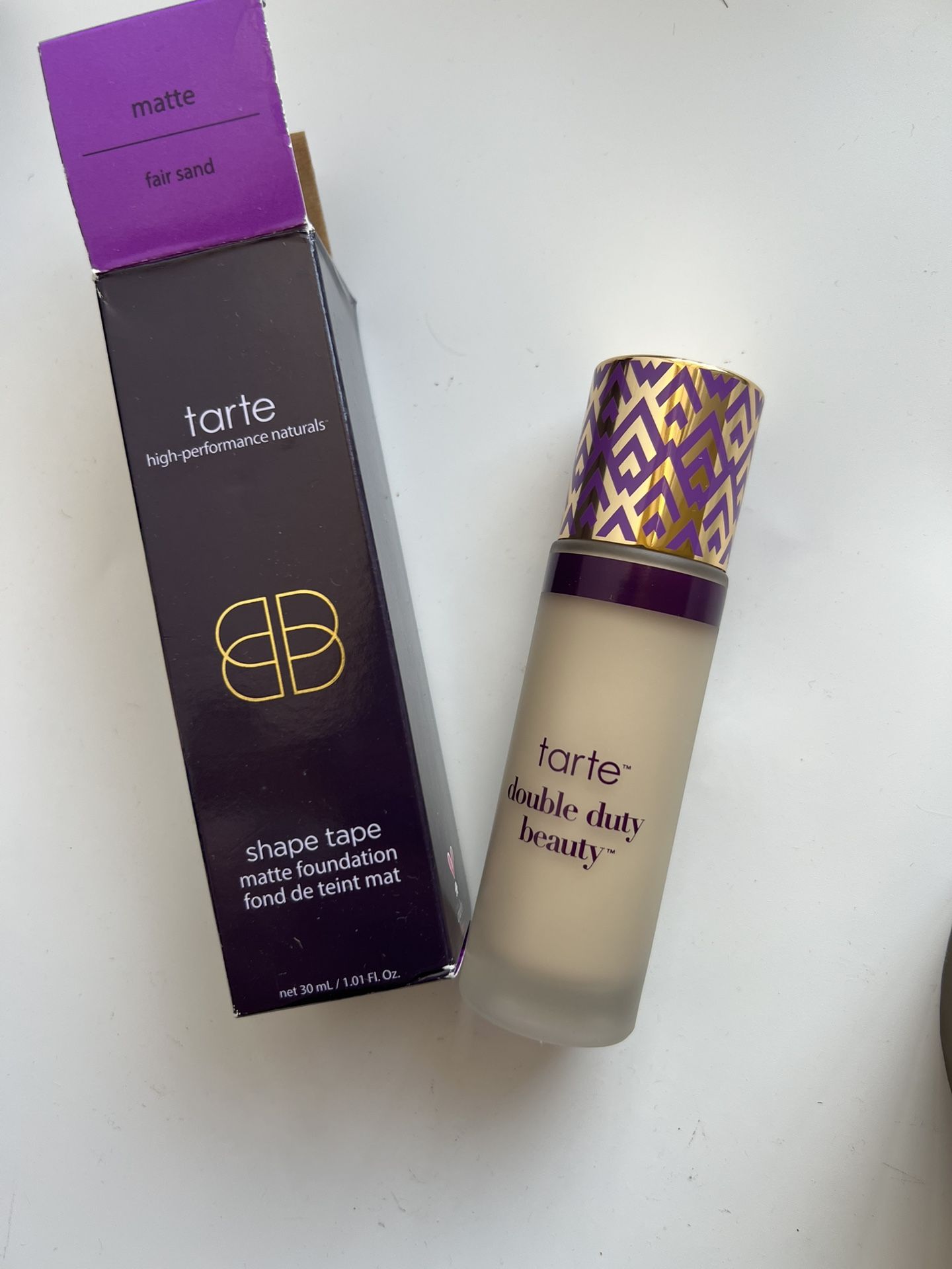 TARTE SHAPE TAPE MATTE FOUNDATION Double Duty Beauty ~ Fair Sand 30ml NIB