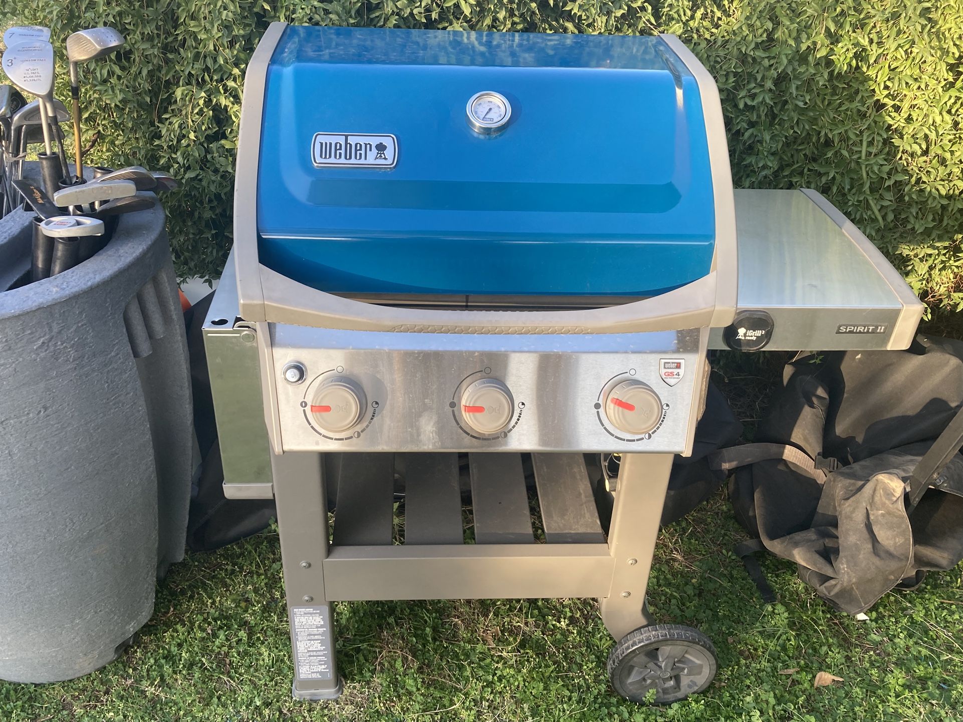 Weber Brand Stainless Steel Gas Grill - With Cover