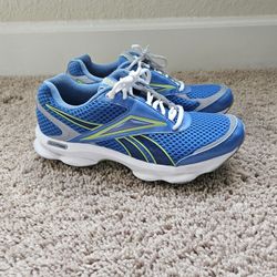 Reebok Womens Size 8.5 Runtone Blue Lace Up Sneakers Shoes toning