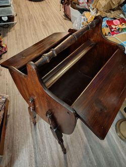 Vintage Wooden Sewing Stand