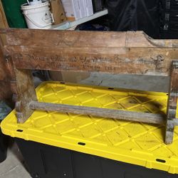 Antique Flax Breaker From Germany 