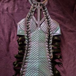 Purple Holographic Strappy Dress! 