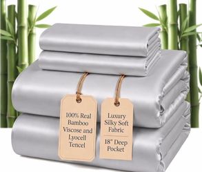 Brand new Cooling Bamboo Viscose & Tencel Queen Sheet Set 18” Deep Pocket