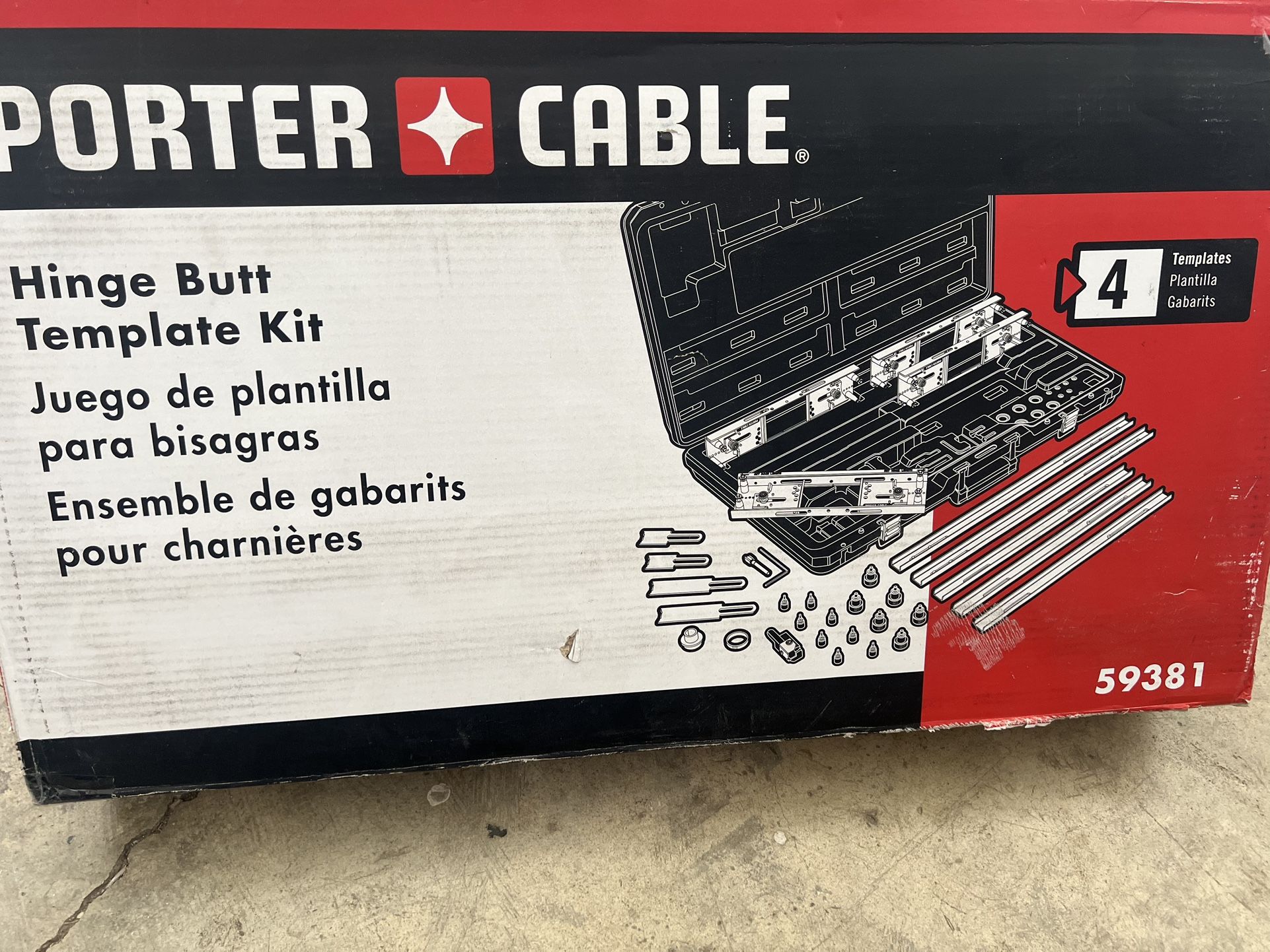 Porter Cable Hinge Butt Template Kit