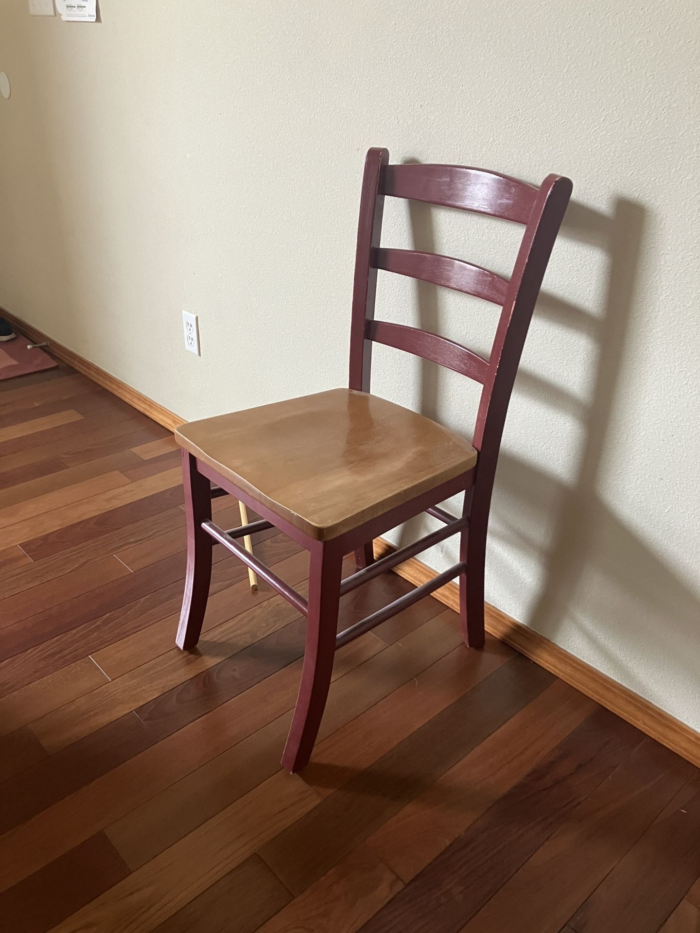 $30 MAPLE + RED CHAIR