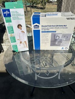 Bath Tub Safety bar & Elevated Toilet Seat Rail