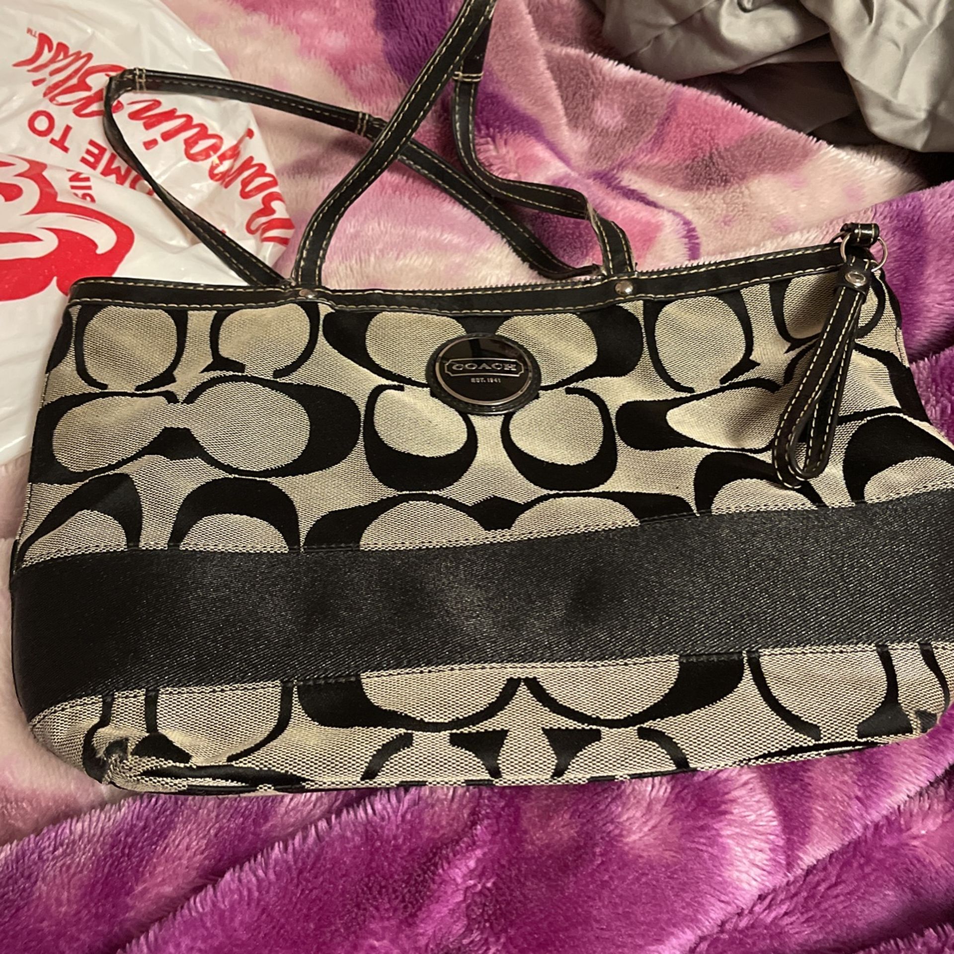 Women Hand And Shoulder Bag Coach Brand Great Condition