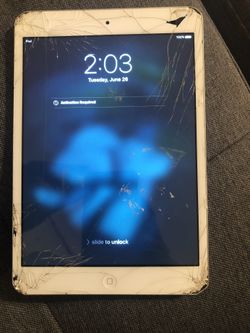 iPad mini broken for parts locked